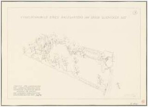 Hausgarten am Groß-Glienicker See, Groß-Glienicke: Perspektivische Ansicht (Vogelschau)
