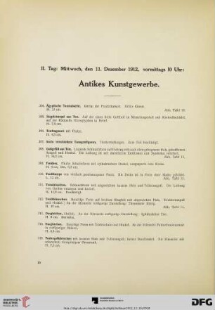 II. Tag: vormittags 10 Uhr (Nr. 304-483)