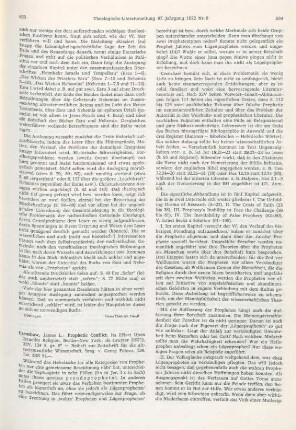 653-656 [Rezension] Crenshaw, James Lee, Prophetic conflict