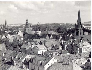 Blickauf Detmolds Altstadt. Detmold