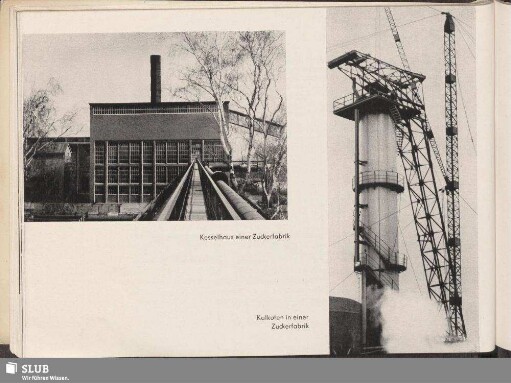 Kesselhaus einer Zuckerfabrik - Kalkofen in einer Zuckerfabrik