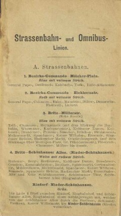 Strassenbahn- und Omnibus-Linien