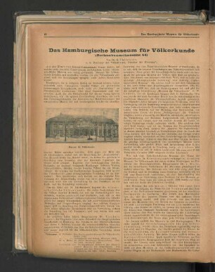 Das Hamburgische Museum für Völkerkunde (Rothenbaumchaussee 64)