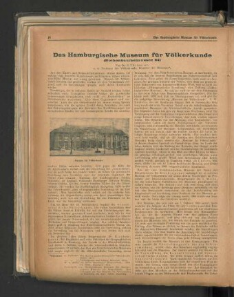 Das Hamburgische Museum für Völkerkunde (Rothenbaumchaussee 64)