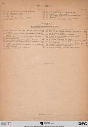 Juwelen (Nr. 257-274)
