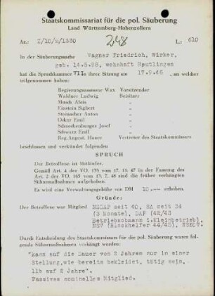 Wagner, Friedrich