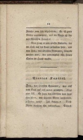 Viertes Kapitel. - Sechstes Kapitel.