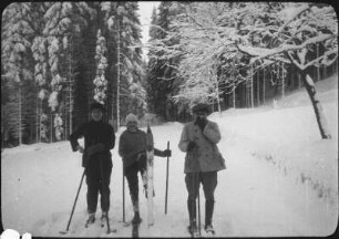 Personen beim Skifahren