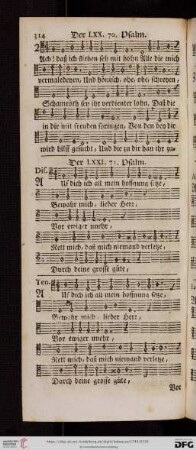 (Der LXXI. 71. Psalm - Der LXXX. 80. Psalm)