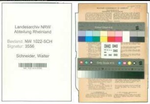 Entnazifizierung Walter Schneider , geb. 26.01.1906 (Schreiner)