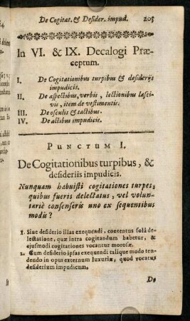 205-232, In VI. & IX. Decalogi Praeceptum.