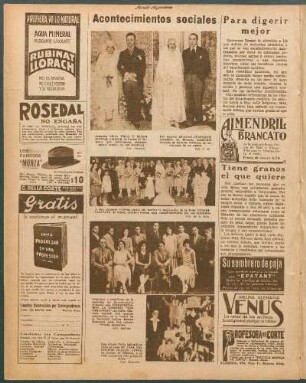 Acontecimientos sociales [Fotografías]