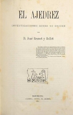 El Ajedrez : Investigaciones sobre su origen