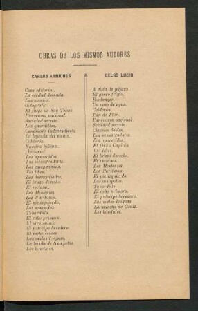 Obras de los mismos autores