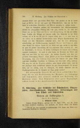 Wichern als Volkserzieher