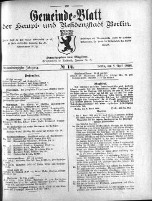 1908,14: No. 14, 5. April 1908
