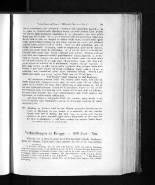 Verhandlungen zu Brügge. - 1499 Juni - Nov.