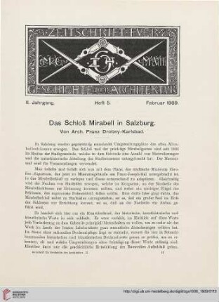 Heft 5 [Februar 1909]