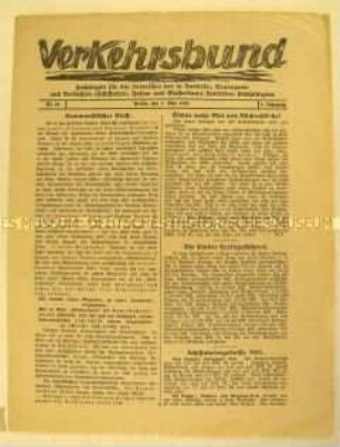 Mitteilungsblatt "Verkehrsbund"