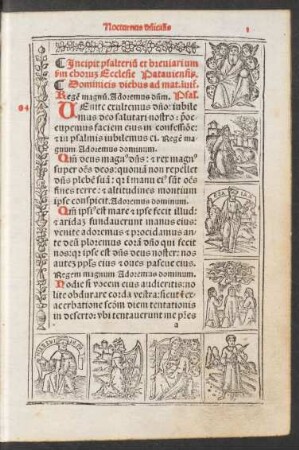 Incipit psalterium et breviarium chorum Ecclesie Pataviensis.