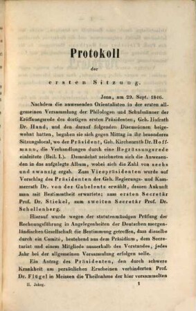 Jahresbericht der Deutschen Morgenländischen Gesellschaft. 1846, 1846 = Jg. 2. - 1847