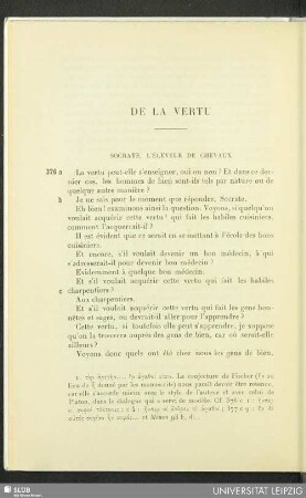 De la Vertu