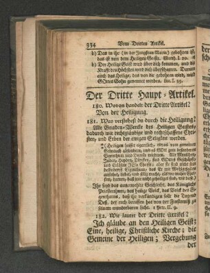 Der Dritte Haupt-Artikel.
