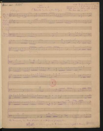 Trios; vla d'amore, fl, cemb, bc; G-Dur