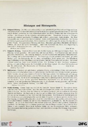 Rüstungen und Rüstungsteile (Nr. 1772-2026)