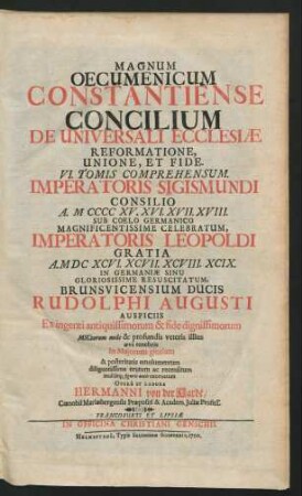 1: De Universali Ecclesiasticae Disciplinae Reformatione
