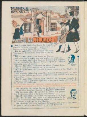 Recuerdos históricos JULIO