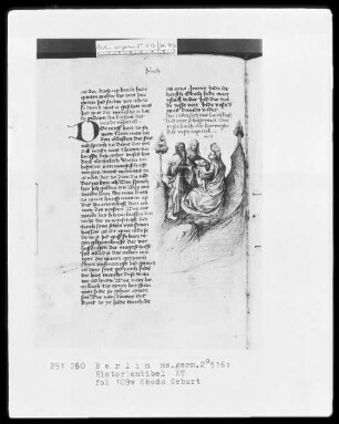 Historienbibel des Alten Testaments — Obeds Geburt, Folio 109verso
