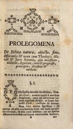 Philosophia moralis sive ethica et jus naturae : secundum principia orthodoxa ad usum auditorum philosophiae accommodata