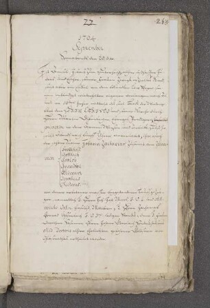 Testimonium über die Bekehrung des jüdischen Knaben Amsel, Sohn des Isaak zum Hinterhecht, und Taufe auf den Namen Johann Zacharias [Heilwart]