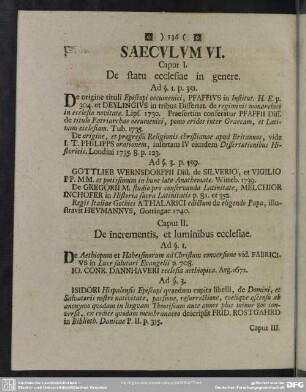 Saeculum VI.