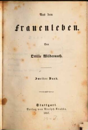 Aus dem Frauenleben, 2