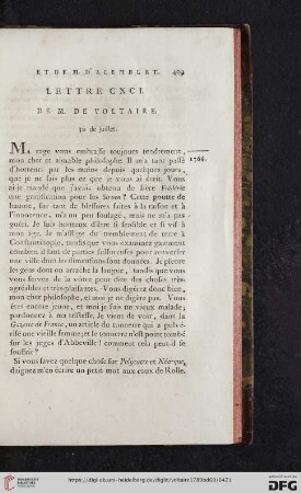 (Lettre CXCI - CC)