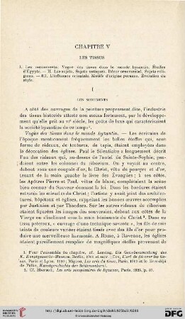 Chapitre V: Les Tissus