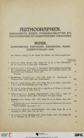Musik (Nr. 1-176)