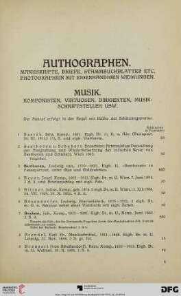 Musik (Nr. 1-176)