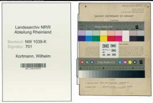 Entnazifizierung Wilhelm Kortmann , geb. 08.12.1906 (Angestellter)