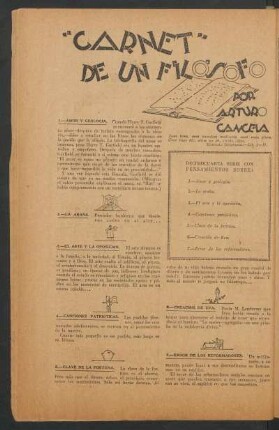 "Carnet" de un filósofo