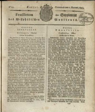 No. 88, Sonnabend den 2. Novemb. 1811