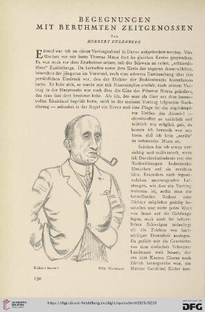 8: Begegnungen mit berühmten Zeitgenossen