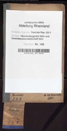 Personalakte: Knopp, Nicolaus Joseph