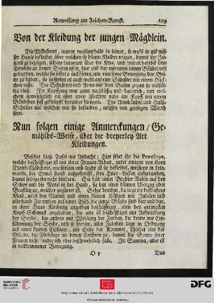 Von der Kleidung der jungen Mägdlein.