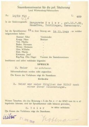 Beier, Margarete