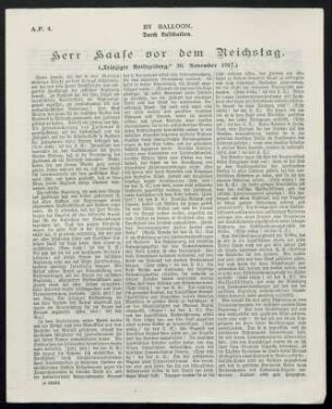 Herr Haase vor dem Reichstag