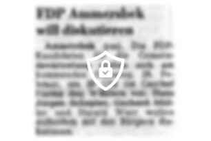 FDP Ammersbek will diskutieren