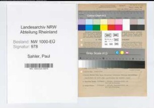 Entnazifizierung Paul Sahler, geb. 01.10.1911 (Galvaniseur)